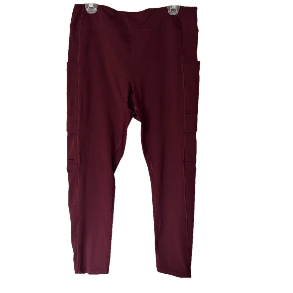Pink Active Women’s Maroon Leggings Size XL